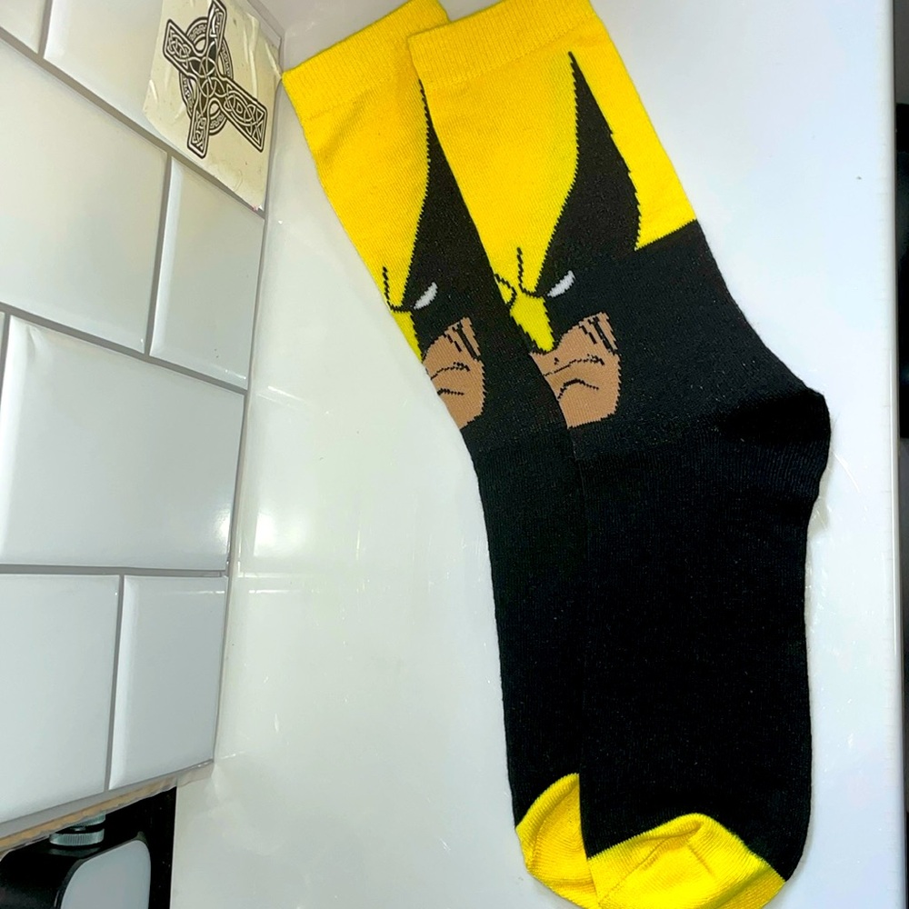 Brand New Marvel Wolverine socks
